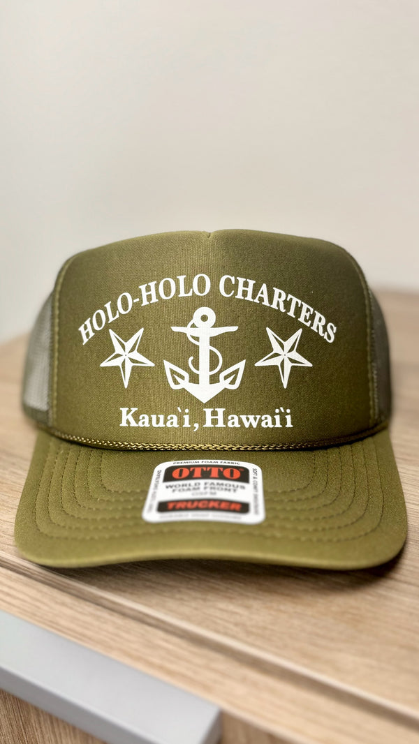 Holo Holo Anchor Trucker Hat